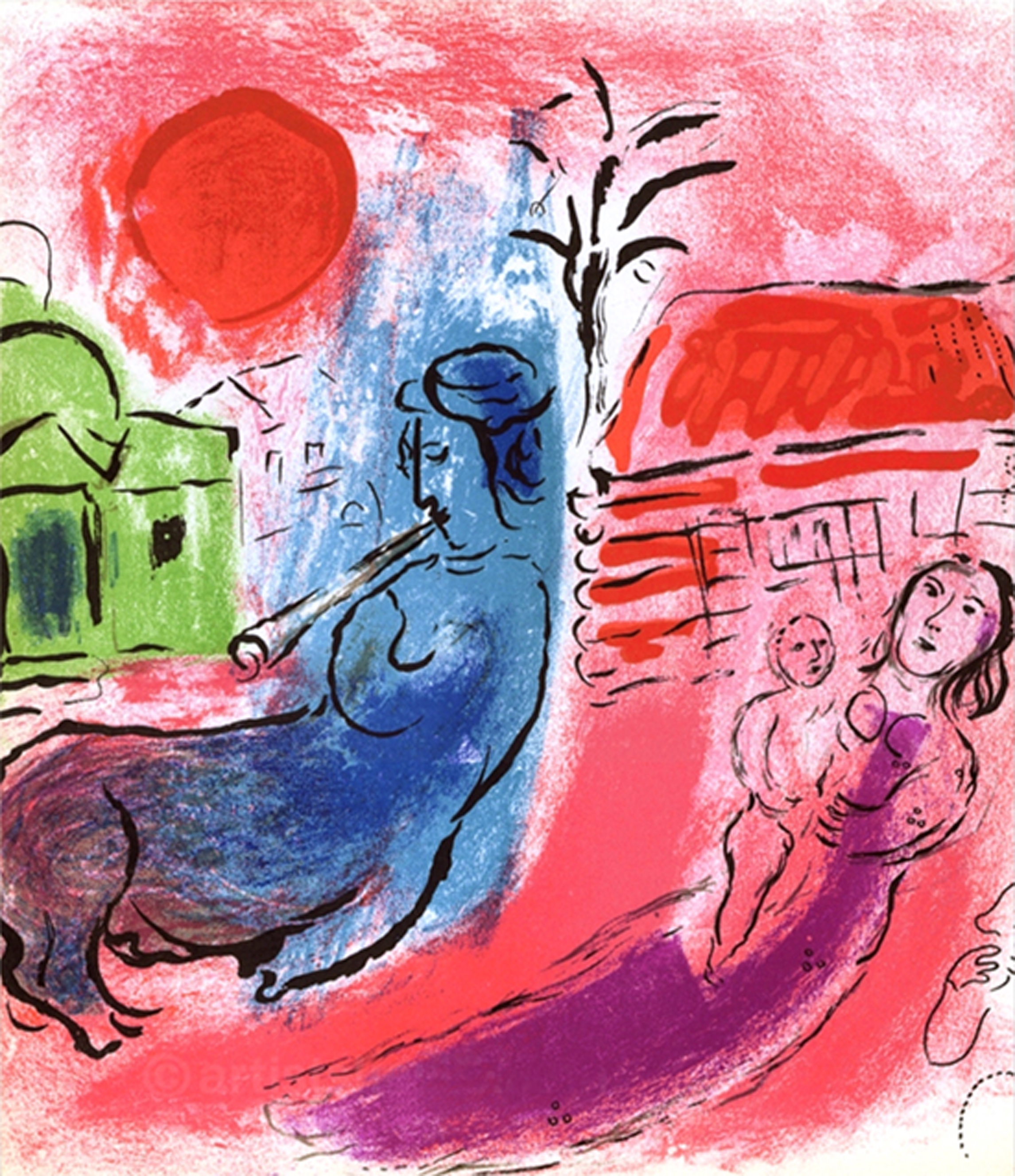 Illustration. Floreffe. Exposition Marc Chagall. Des rêves aux souvenirs. Maternite au centaure. 2016-03-26